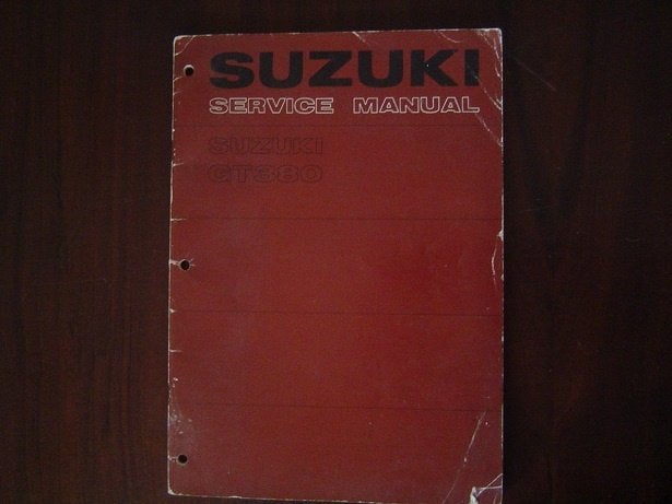 Suzuki GT380 Ram Air 1973 motorcycle service manual  GT 380, Ophalen of Verzenden, Suzuki
