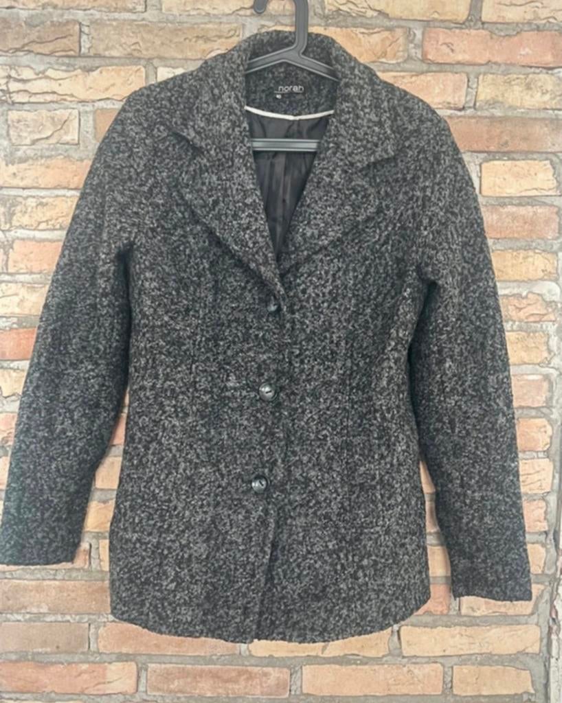 Norah jas grijs maat 40, Kleding | Dames, Jassen | Winter, Ophalen of Verzenden, Zo goed als nieuw, Maat 38/40 (M), Grijs