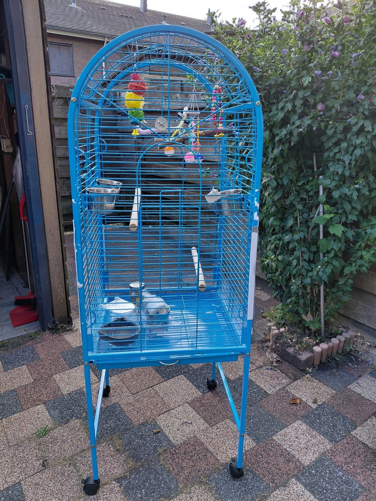 vogel kooi, Dieren en Toebehoren, Ophalen, Zo goed als nieuw, Metaal, Vogelkooi