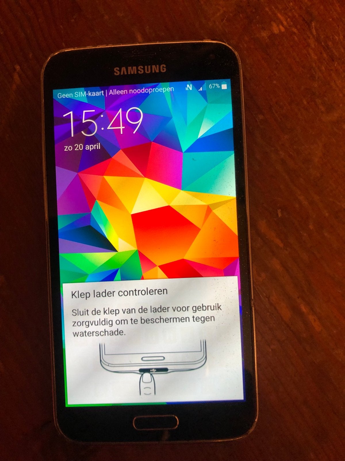 Samsung Galaxy S5 LTE-A SM-G901F - Gebruikt, Gebruikt, Blauw, Touchscreen, Ophalen of Verzenden