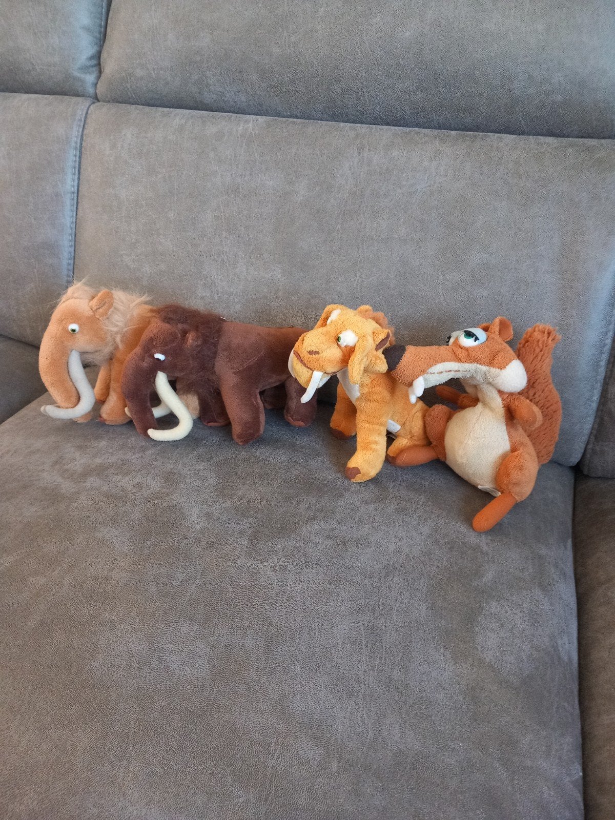 4 ICE AGE knuffels, Ophalen, Zo goed als nieuw, Wild dier, Beeldje of Figuurtje