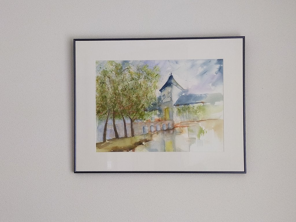 Aquarel, Antiek en Kunst, Ophalen, Origineel werk