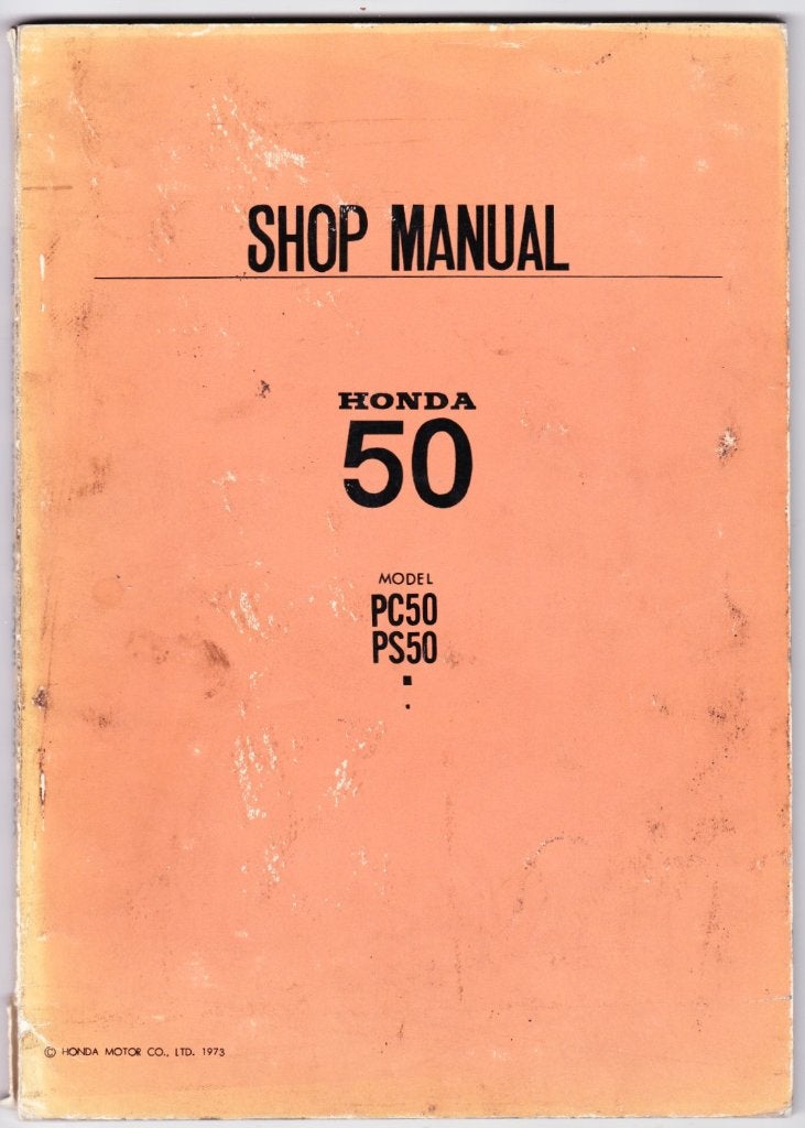 Honda 50 PC50 PS50 Werkplaatshandboek - Shop Manual, Ophalen of Verzenden, Gebruikt