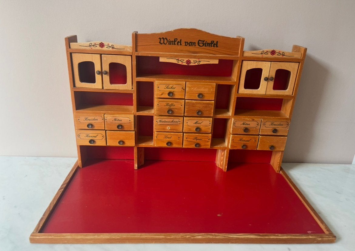 Vintage Houten Winkel van Sinkel - Nostalgisch Speelgoed, Ophalen of Verzenden