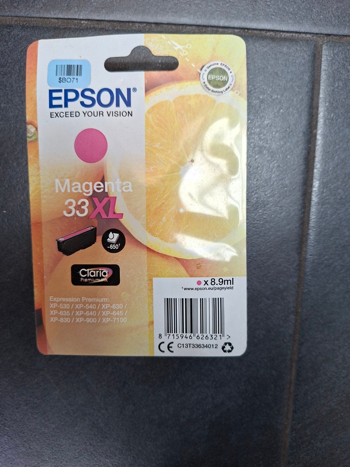 4 Epson cartridges 33 en 33Xl ongebruikt., Ophalen, Nieuw