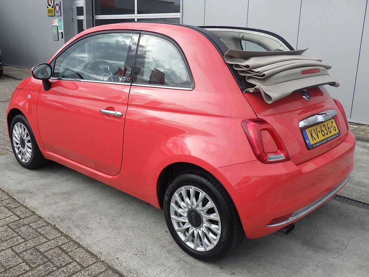Fiat 500 Cabriolet Automaat 0.9 TwinAir Turbo Lounge, Leder,, Auto's, Gebruikt, Cabriolet, Bedrijf, 26 km/l