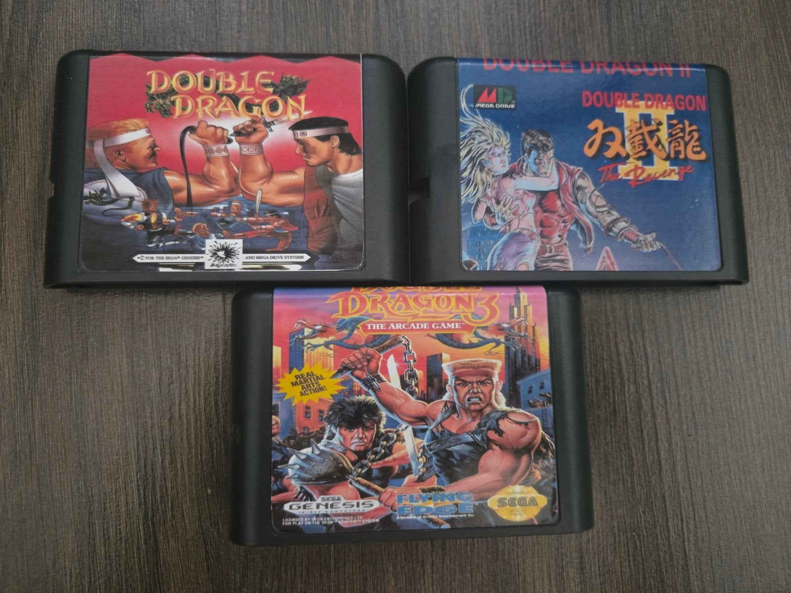 Double Dragon 1, 2 en 3 - Sega Mega Drive, Avontuur en Actie, Gebruikt, Verzenden, 2 spelers