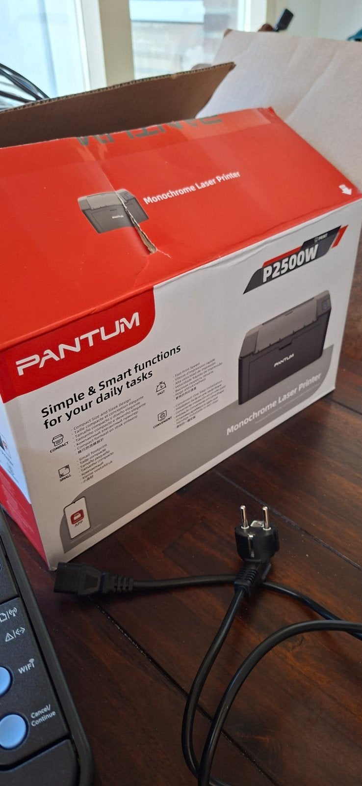 Pantum P2500W Monochroom Laserprinter met Wi-Fi, Computers en Software, Printers, Ophalen, Zwart-en-wit printen, Printer, Pantum