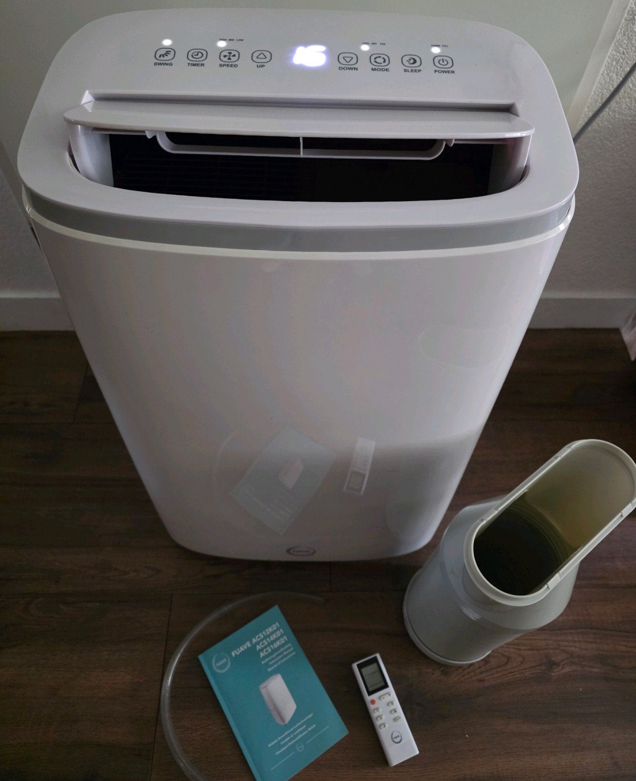 fuave ACS16K01 16000btu extra Silent Maximaal 54 dB, Ophalen, Timer, 3 snelheden of meer, Zo goed als nieuw