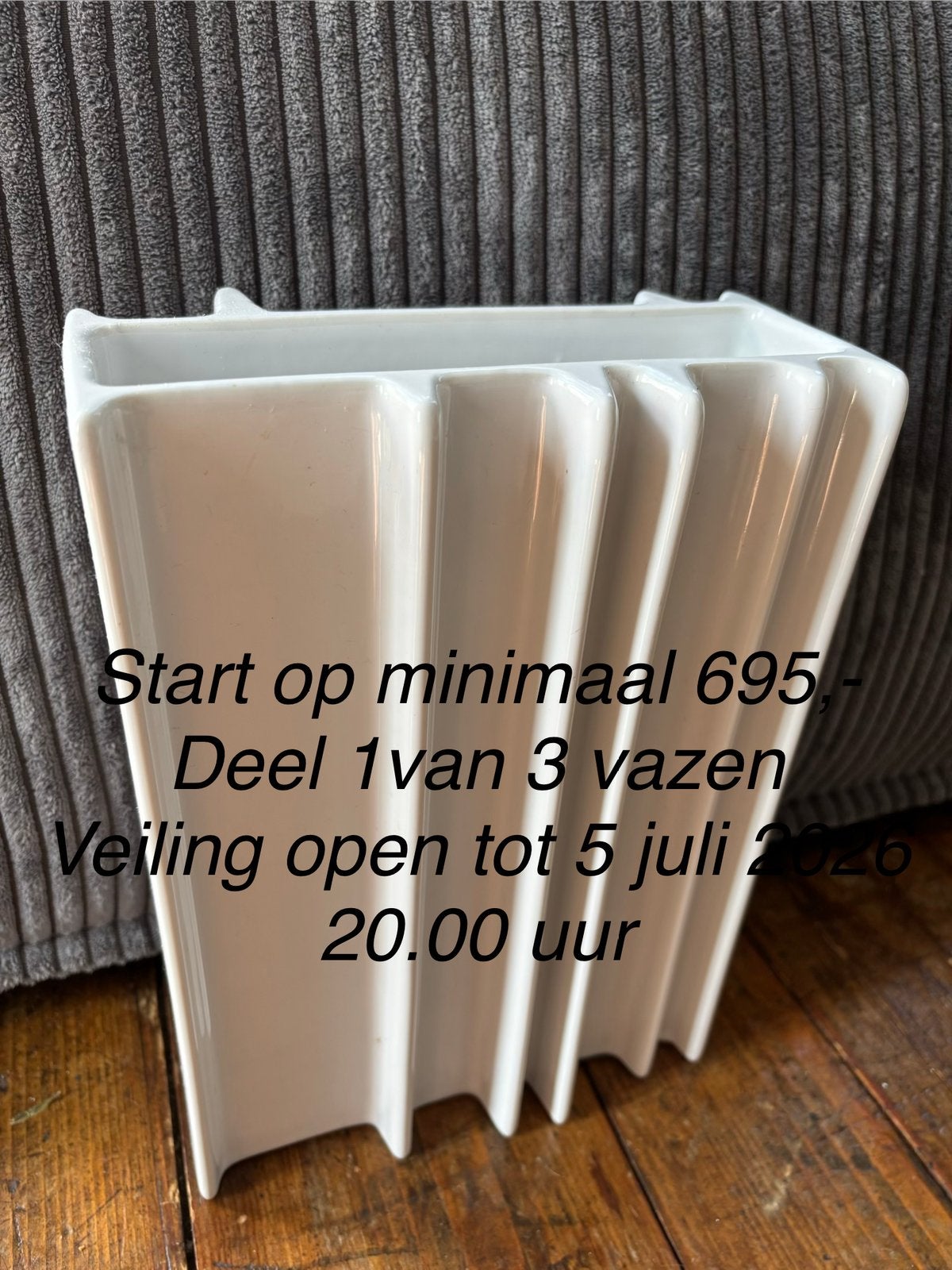 Veiling !! Vintage Design Vaas - Angelo Magiarotti Milano, Ophalen