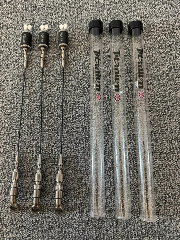3 x Solar Indicator Titanium Arm Long incl Carbon Heads NW!, Watersport en Boten, Hengelsport | Karpervissen, Ophalen of Verzenden