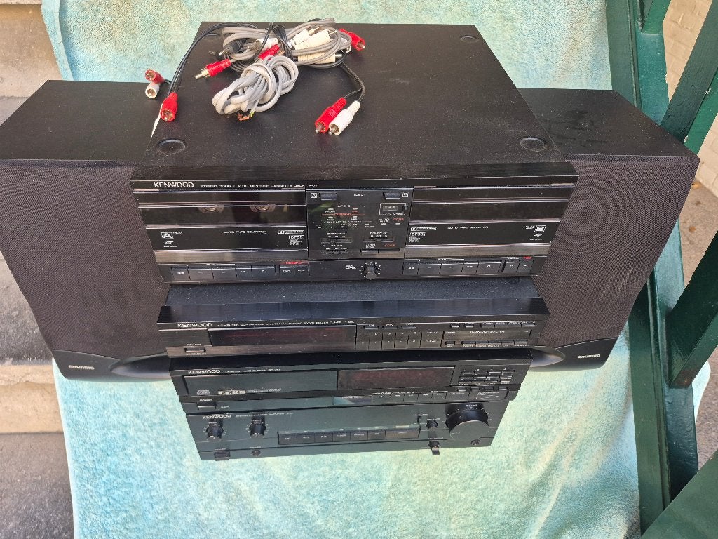 Kenwood vintage hifi-stereolet Receiver, Tuner, CD-speler, Gebruikt, Cassettedeck, Losse componenten, Ophalen