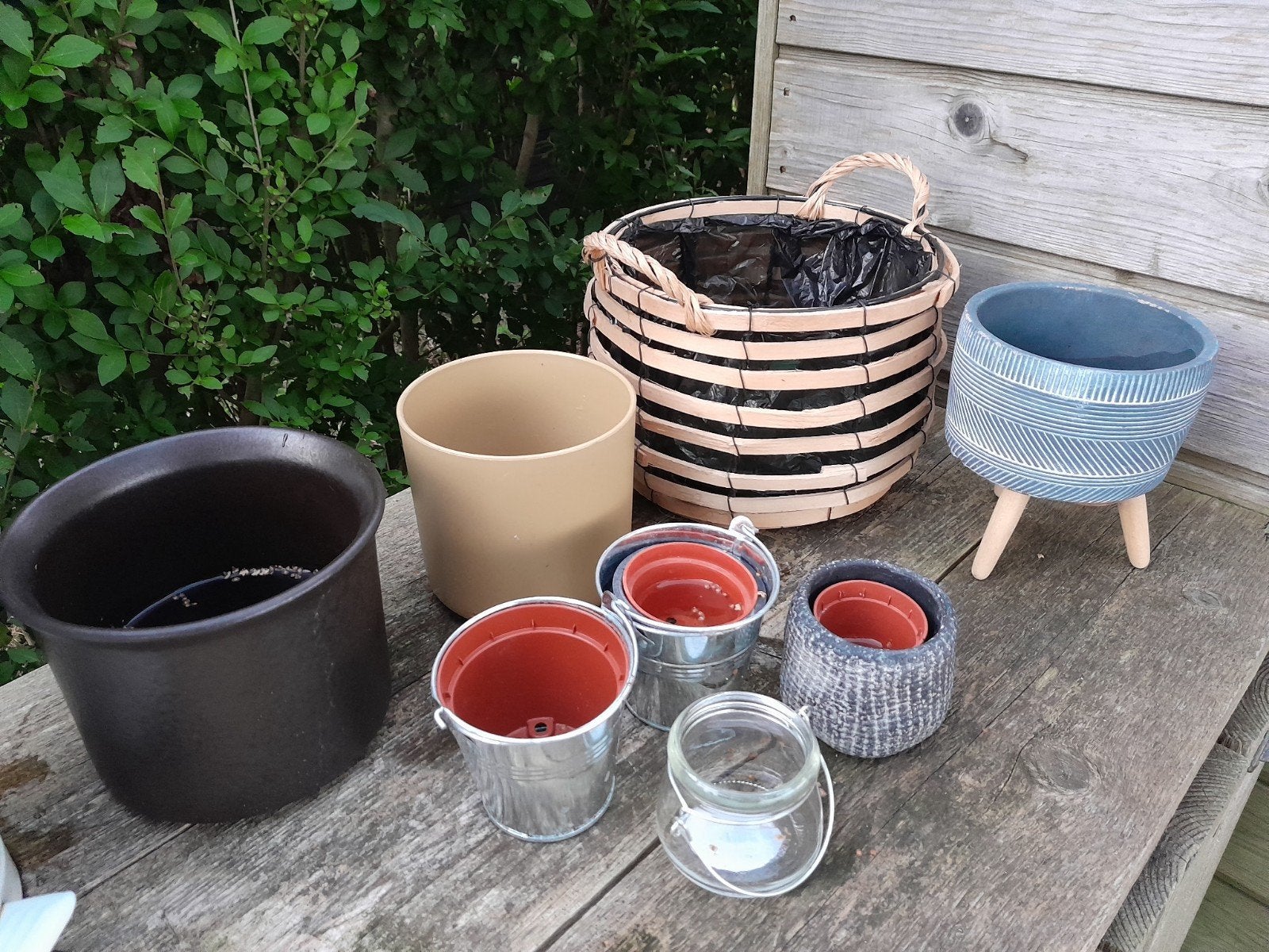 diverse plantenpotten - Gratis ophalen, Ophalen, Overige materialen, Gebruikt, 40 cm of meer