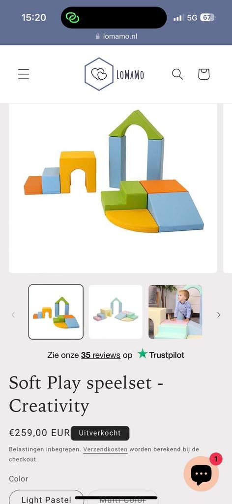soft play speelzet!, Ophalen, Zo goed als nieuw, Overige materialen