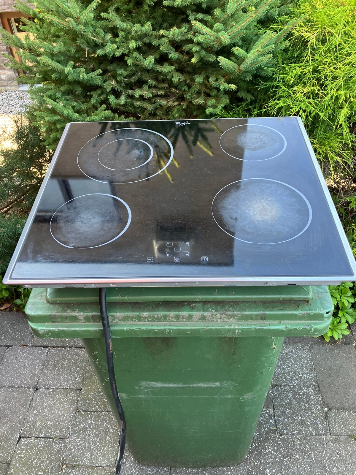 Keramische kookplaat, Witgoed en Apparatuur, Kookplaten, Ophalen, Gebruikt, Keramisch, 4 kookzones