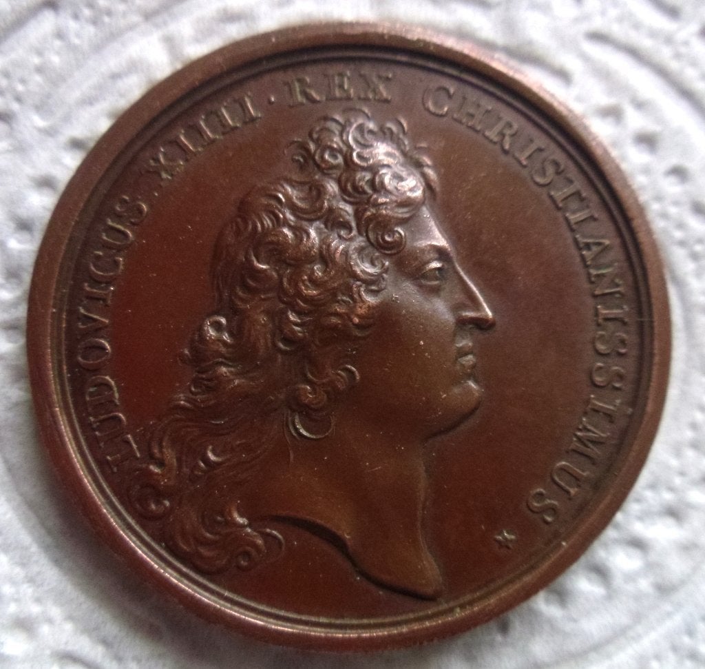 Lodewijk XIIII - Slag van Steenkerke 1692., Verzenden, Brons, Buitenland