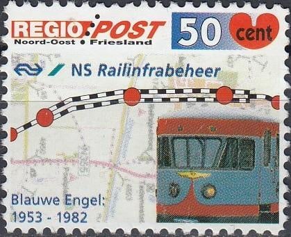 Nederland- SP-06- Regio-Post - 1998- Trein- Blauwe Engel- G, Verzenden, Na 1940, Gestempeld