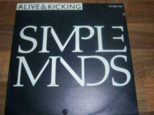 Simple Minds met Alive en Kicking (1985) in nieuwstaat, 7 inch, Zo goed als nieuw, Pop, Beschermende buitenhoes