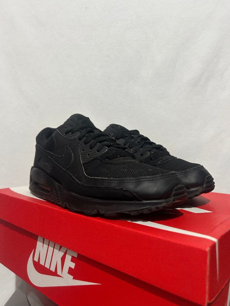 Maat 44 - Nike Air Max 90 Triple Black, Kleding | Heren, Schoenen, Verzenden, Zwart, Nike, Sneakers of Gympen