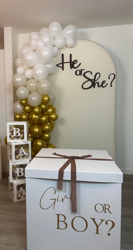 Gender reveal doos 70x70, Ophalen, Nieuw