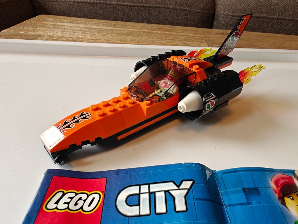 Lego set 60178 -  Snelheidsrecordauto - 78 steentjes, Lego, Ophalen of Verzenden, Zo goed als nieuw, Compleet