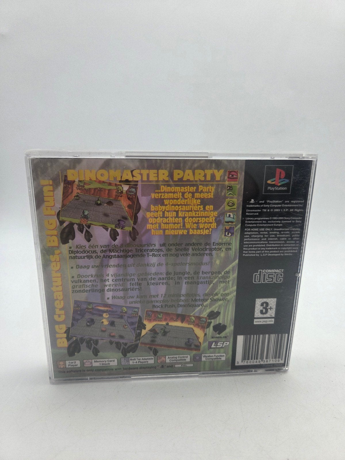 DinoMaster Party PlayStation 1 PS1 PAL, Overige genres, Eén computer, Ophalen of Verzenden, Zo goed als nieuw