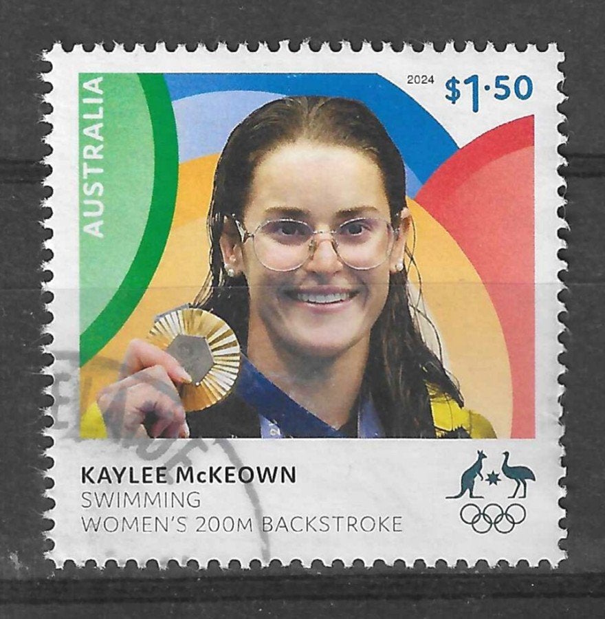 AUSTRALIE 2024, mi 5807 "OS Paris" gestempeld, Ophalen of Verzenden, Gestempeld