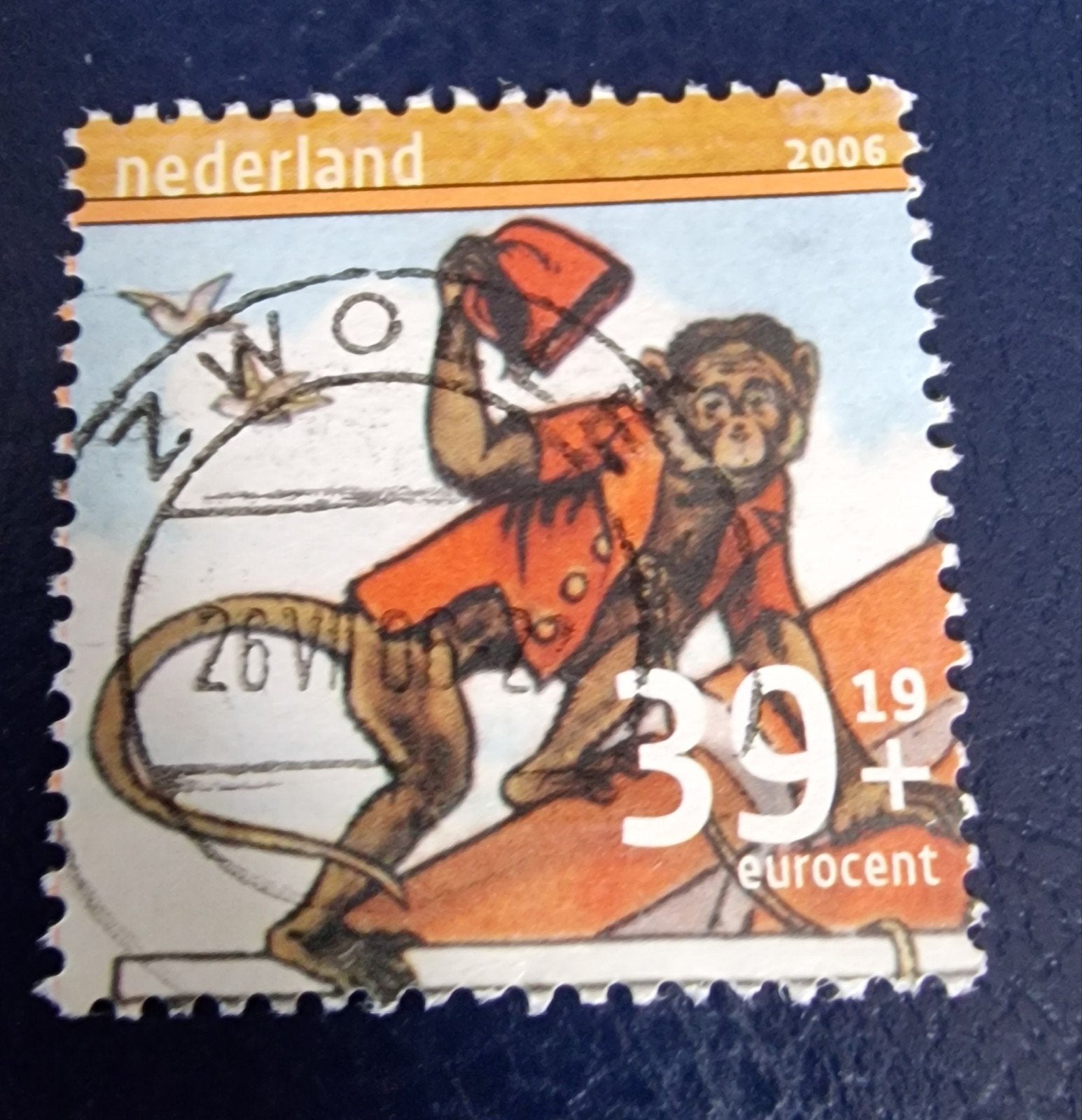 kv715 - zomerzegels - aapje nvph 2417, Verzenden, Na 1940, Gestempeld