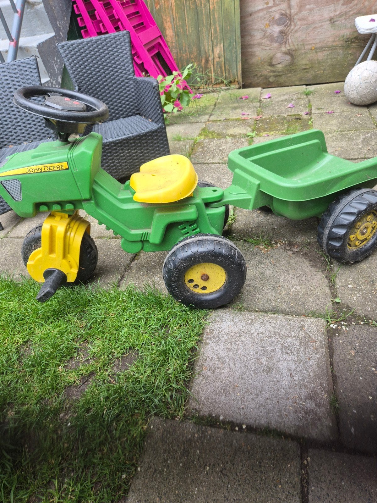 Traktor met aanhanger 25 euro, Ophalen, Gebruikt