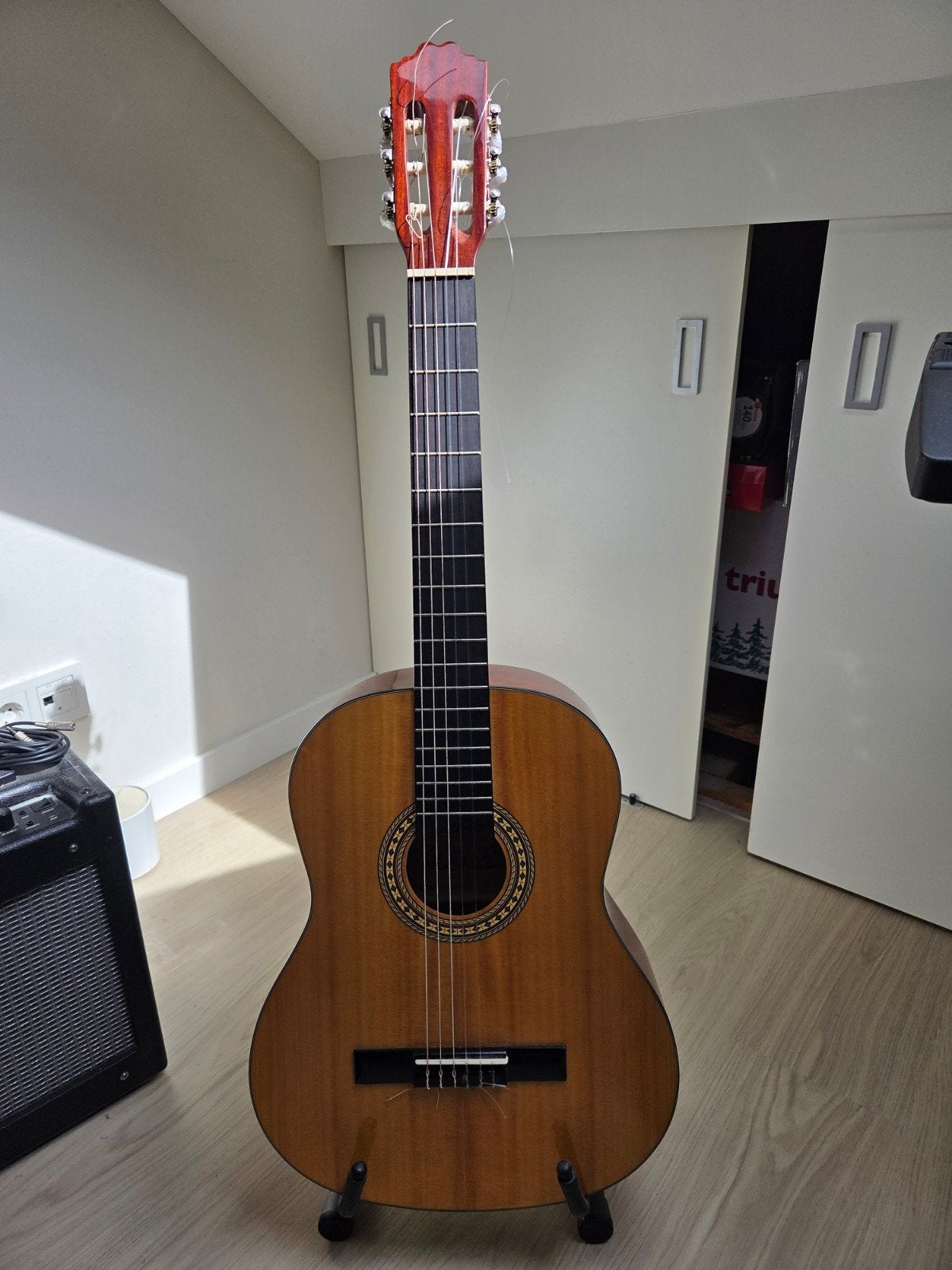 Akoestische gitaar 3/4 maat voor beginners., Muziek en Instrumenten, Ophalen of Verzenden, Gebruikt, Klassieke of Spaanse gitaar