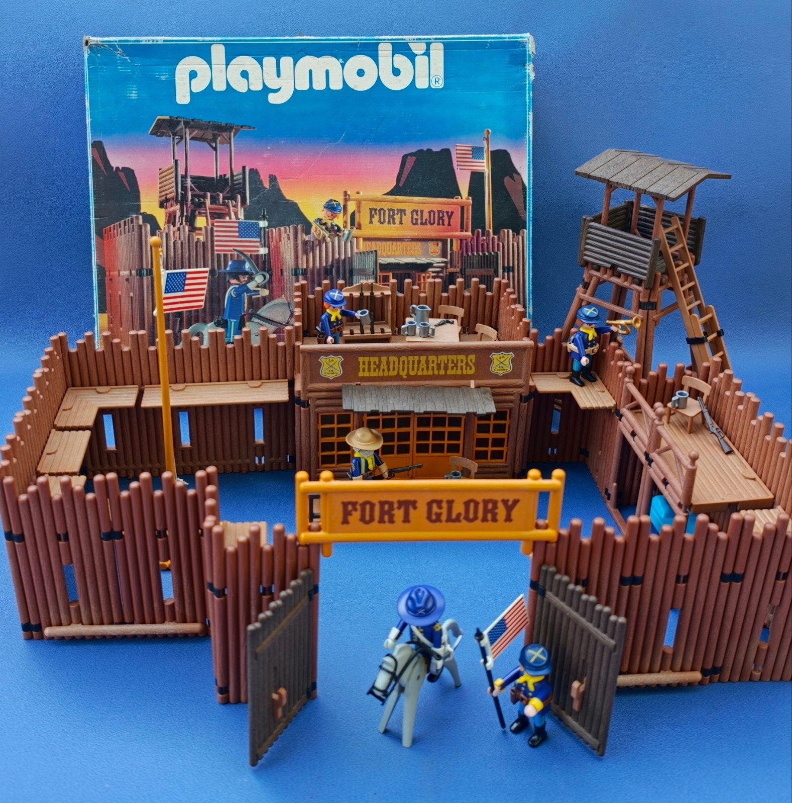 Playmobil 3806 Yankee Western Fort Glory, Gebruikt, Complete set, Ophalen of Verzenden, Kasteel/Fort