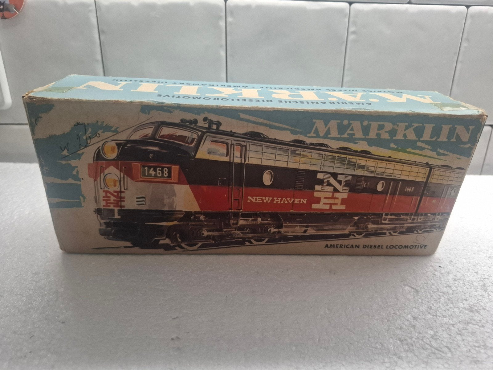 3062 lege lok doos marklin usa, Wisselstroom, Gebruikt, Locomotief, Ophalen of Verzenden