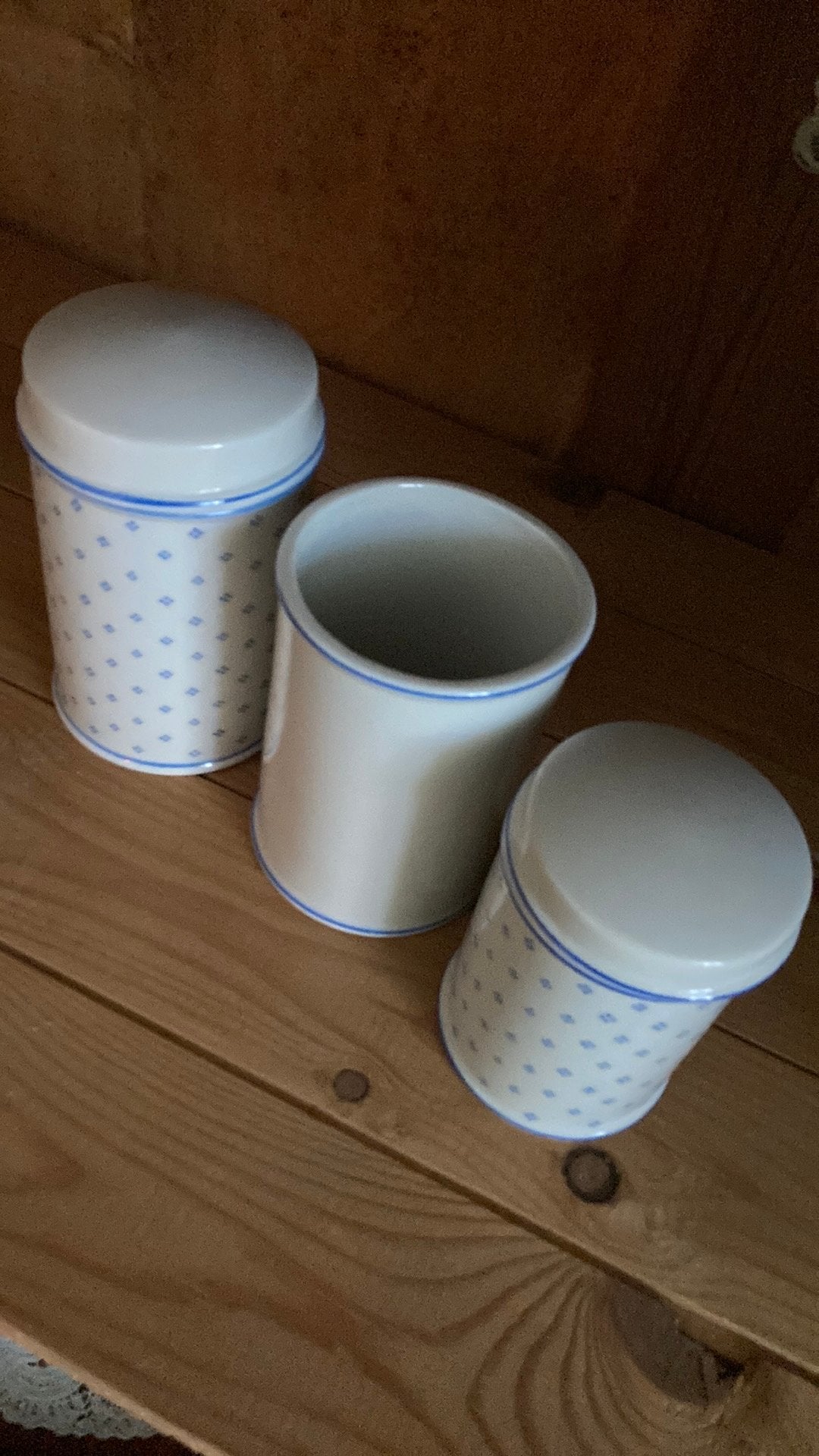 Antiek pot lepelset porselein, Ophalen of Verzenden