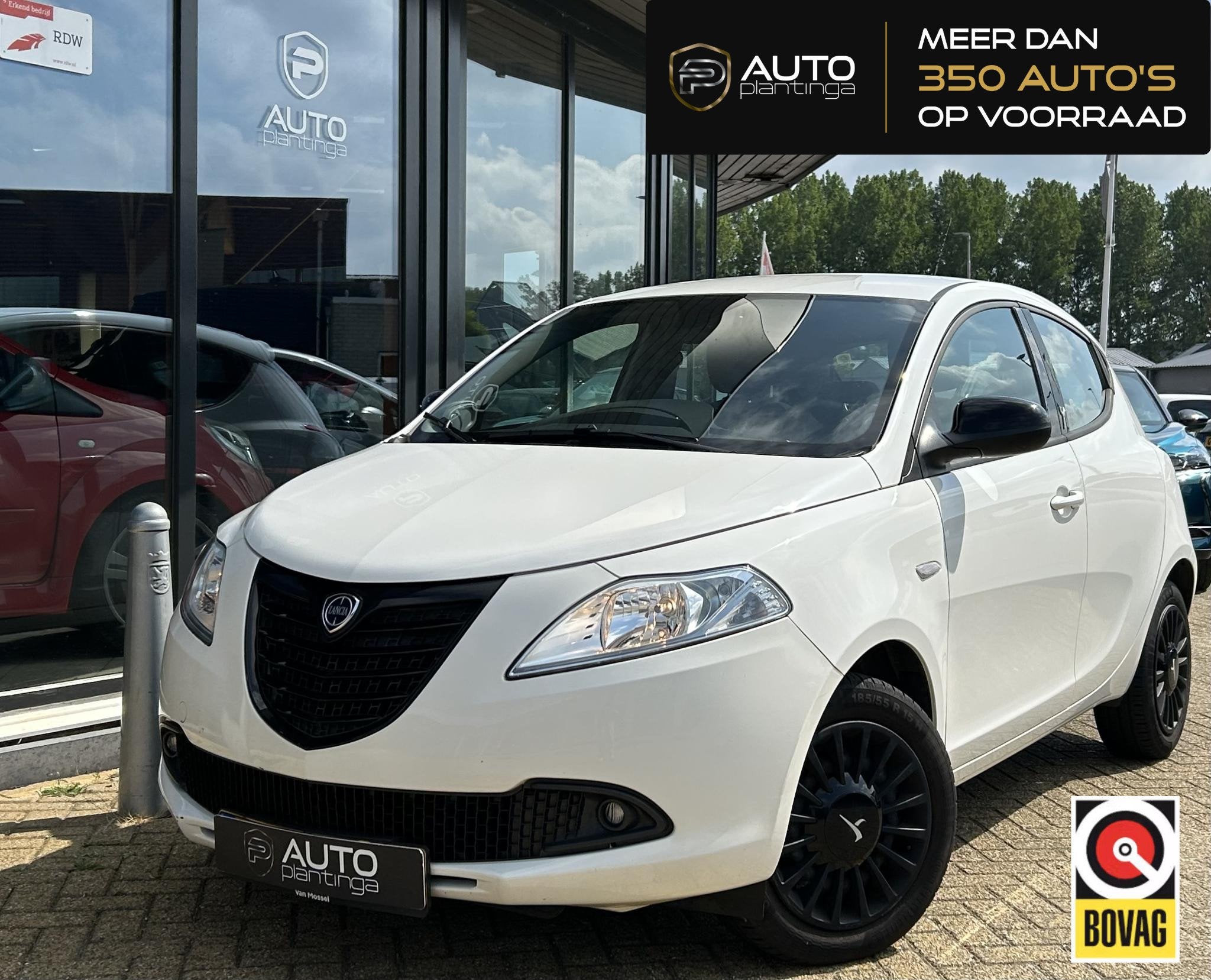 Lancia Ypsilon 0.9 TwinAir Elefantino Plus 80PK | UNIEK | AU, Stof, Wit, Origineel Nederlands, Bedrijf