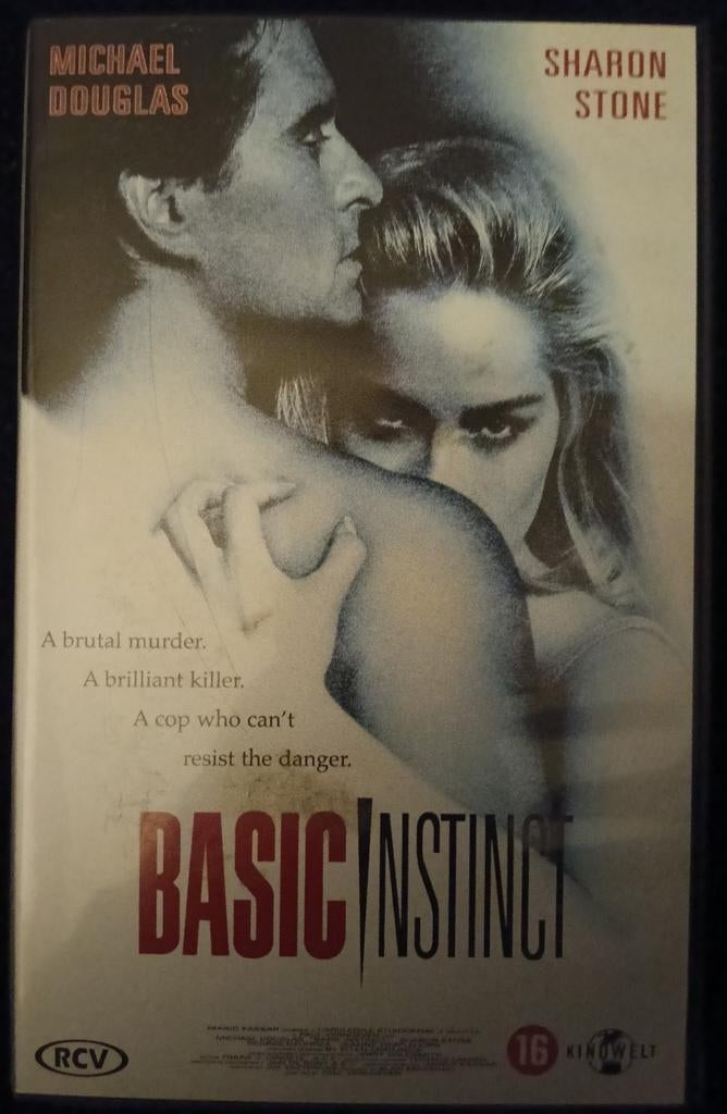 Basic Instinct vhs, Vanaf 16 jaar, Ophalen of Verzenden, Zo goed als nieuw, Horror