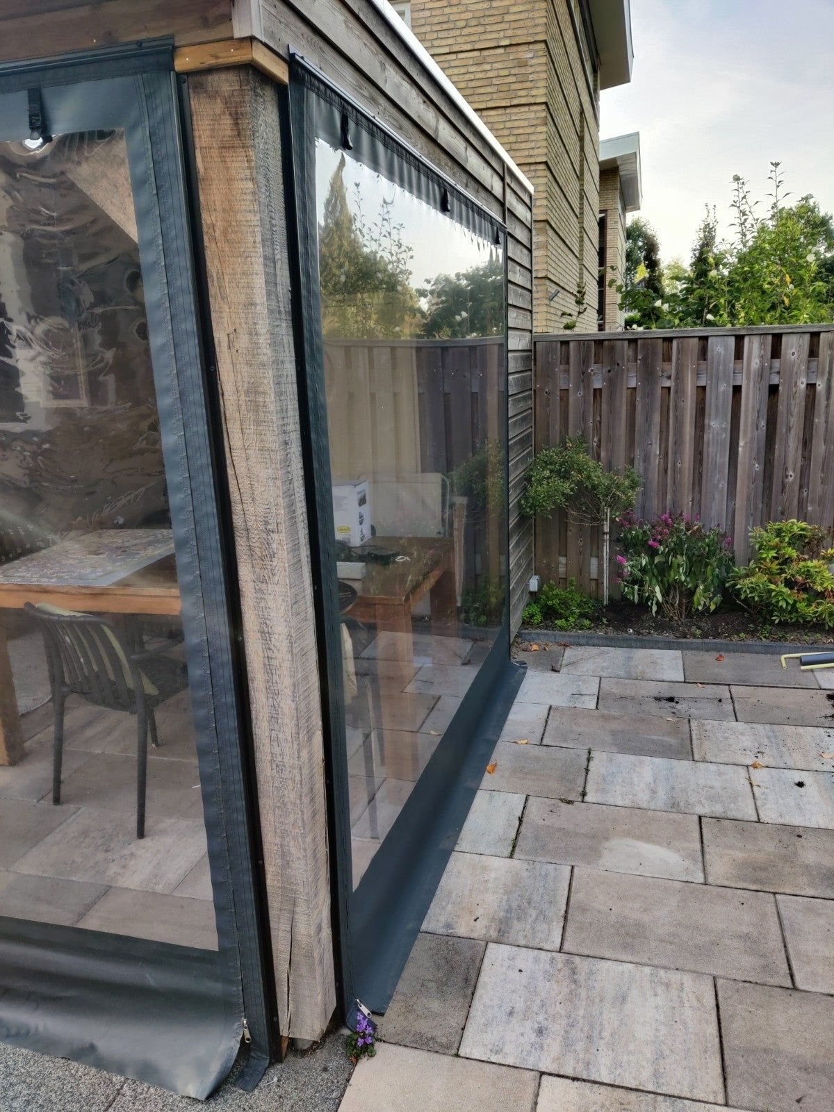 Verandazeil op maat gemaakt - zijwand (2.20x2.50m), Tuin en Terras, Ophalen of Verzenden, Nieuw, Veranda