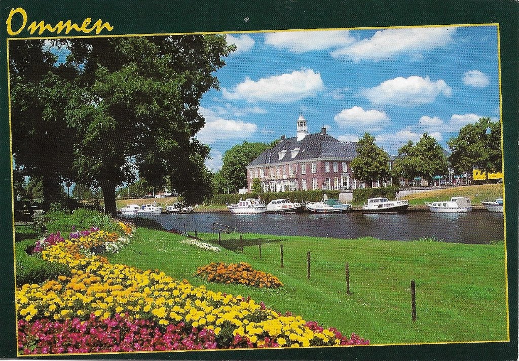 Ansichtkaart  	Ommen	Vecht	Stadhuis, Verzenden, 1980 tot heden, Gelopen, Overijssel