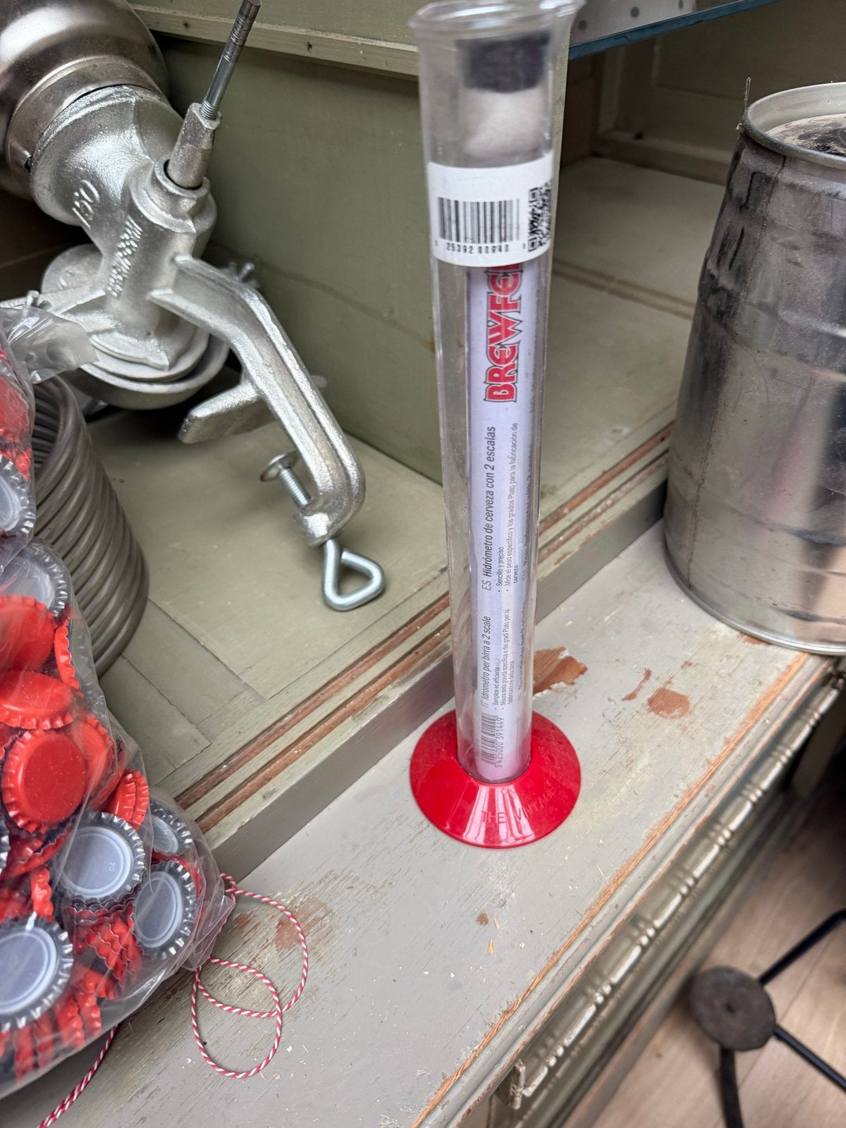 Brewferm Hydrometer voor bier en wijn, Ophalen, Gebruikt