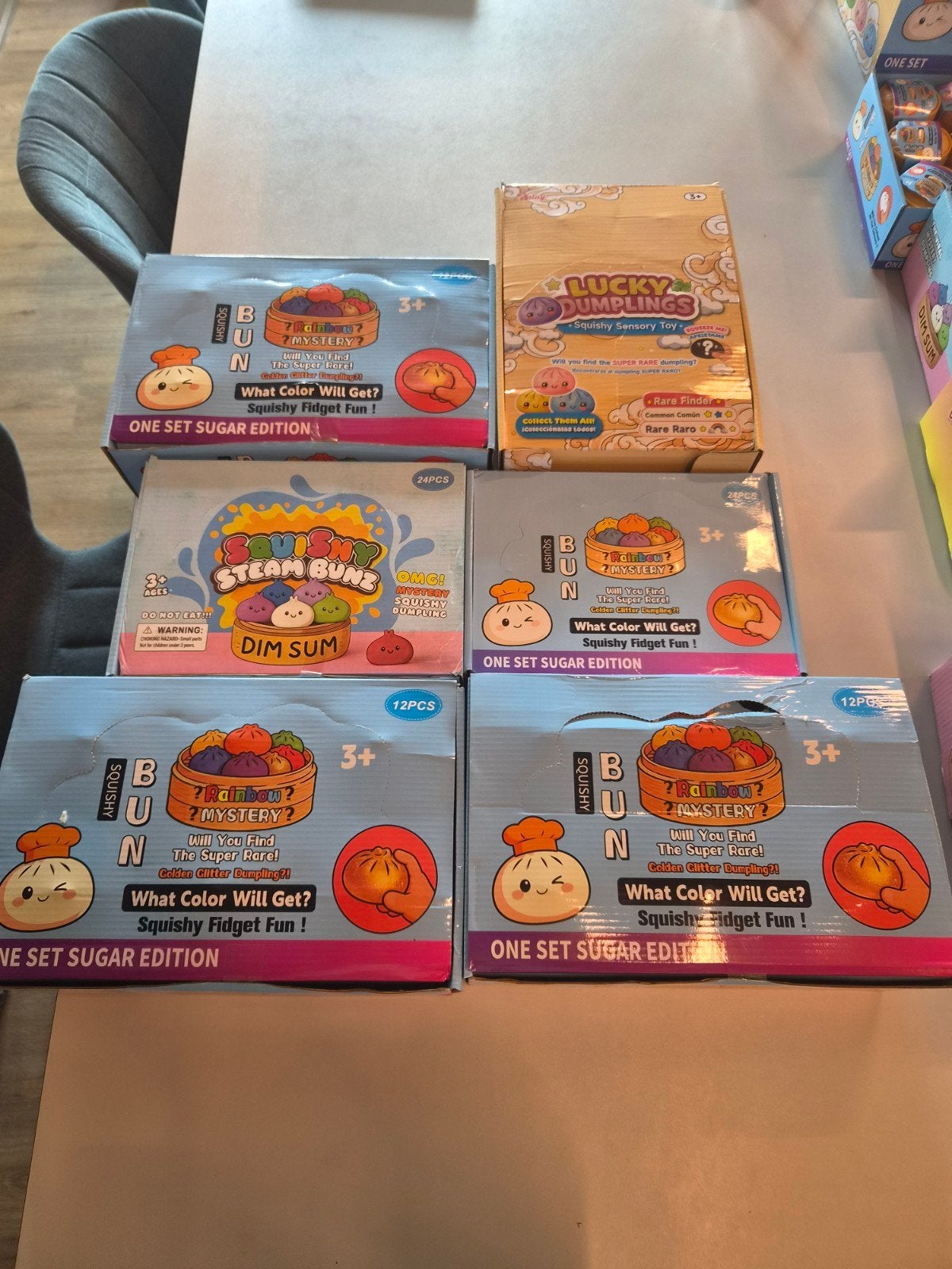 Grote partij Squishy Steam Bunz & Lucky Dumplings - Nieuw!, Ophalen of Verzenden, Nieuw, Jongen of Meisje