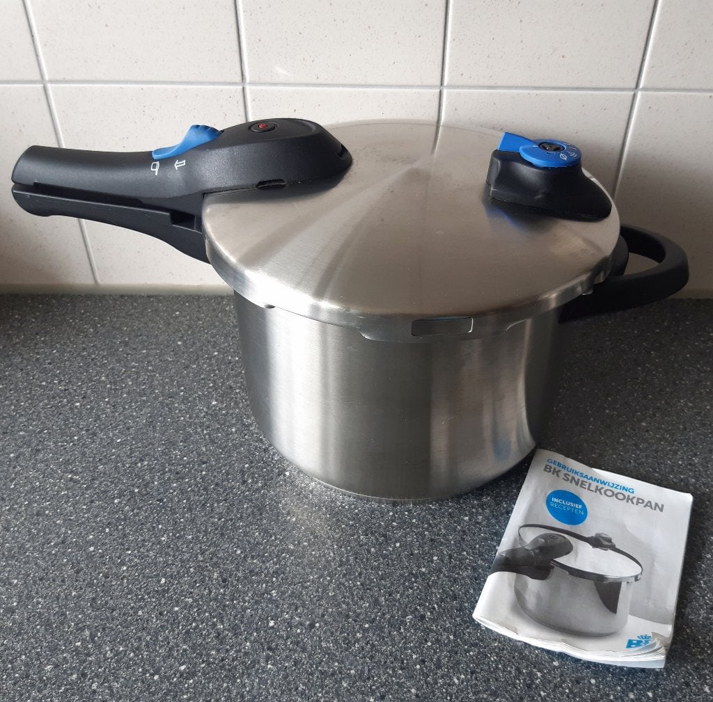 BK Snelkookpan 6 Liter met Gebruiksaanwijzing, Snelkookpan, BK, Ophalen of Verzenden, Zo goed als nieuw