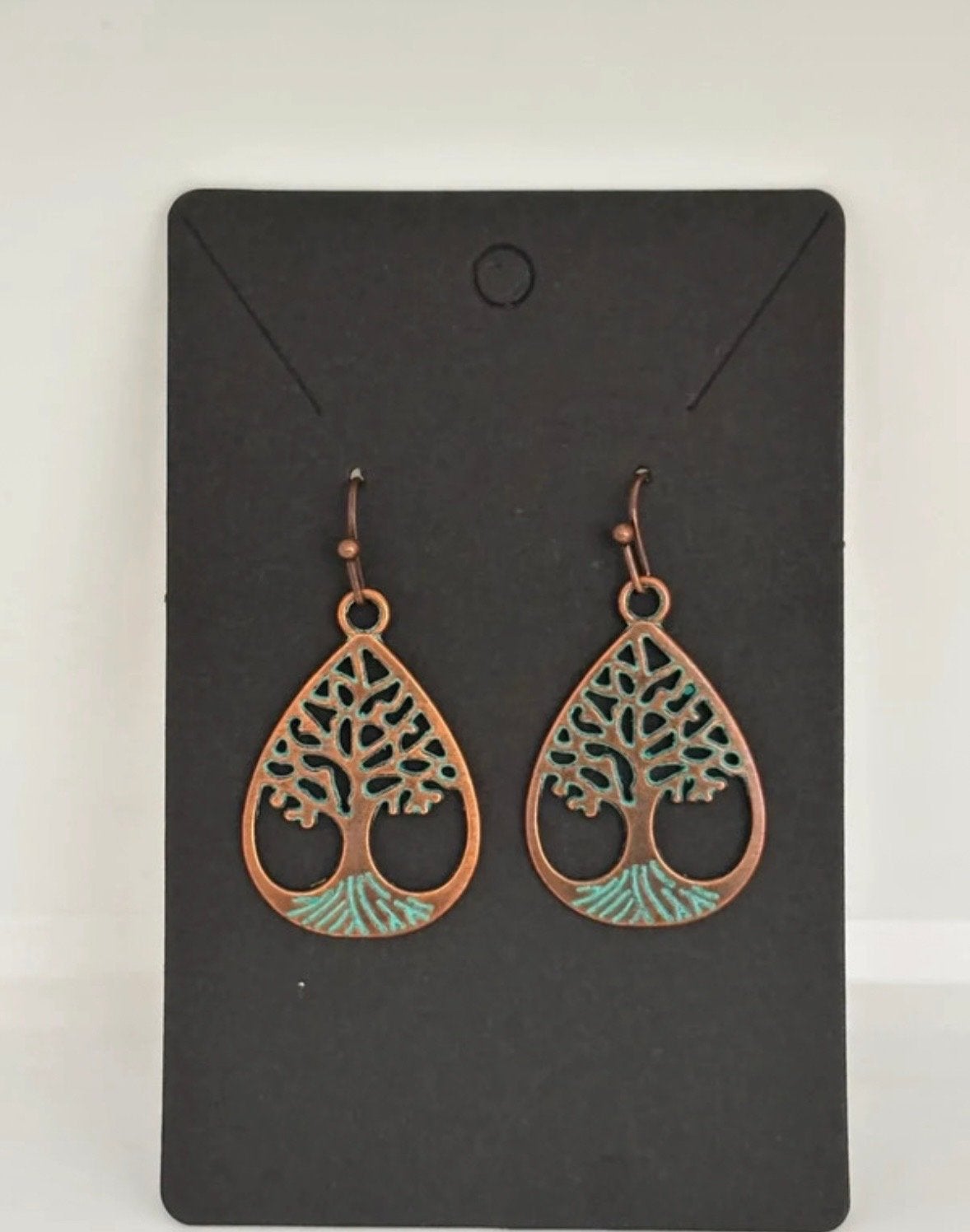 Nieuwe oorbellen met levensboom design, Overige materialen, Hangers, Overige kleuren, Nieuw