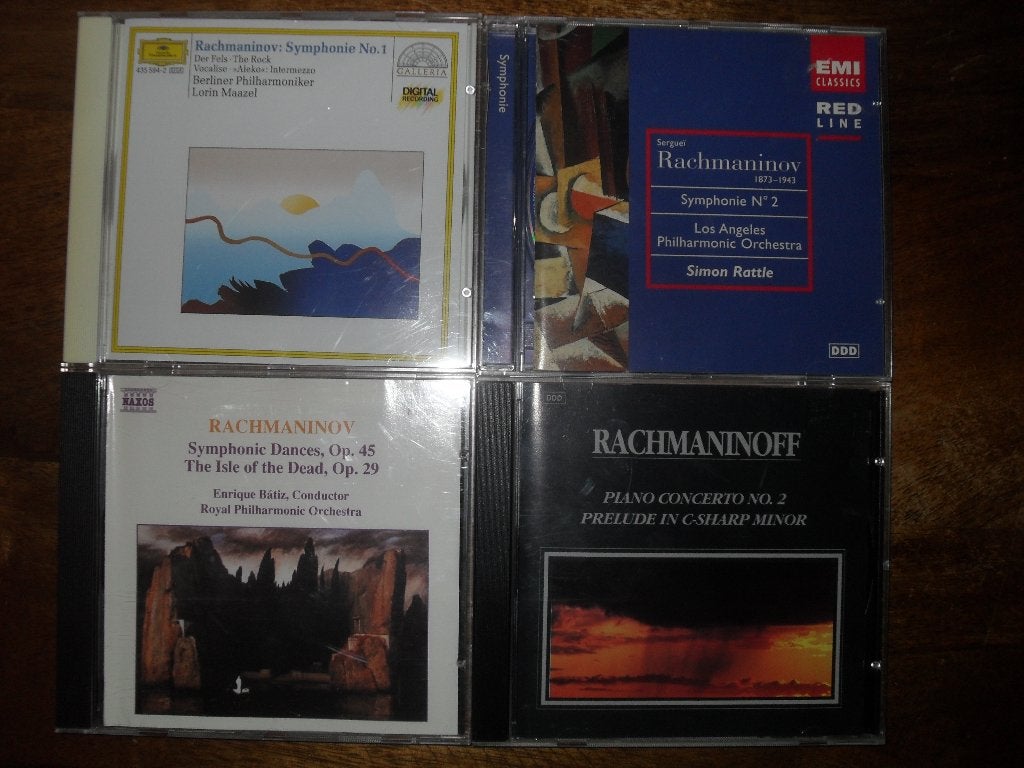 4 CD'S RACHMANINOV., Cd's en Dvd's, Cd's | Klassiek, Ophalen of Verzenden, Romantiek, Zo goed als nieuw, Orkest of Ballet