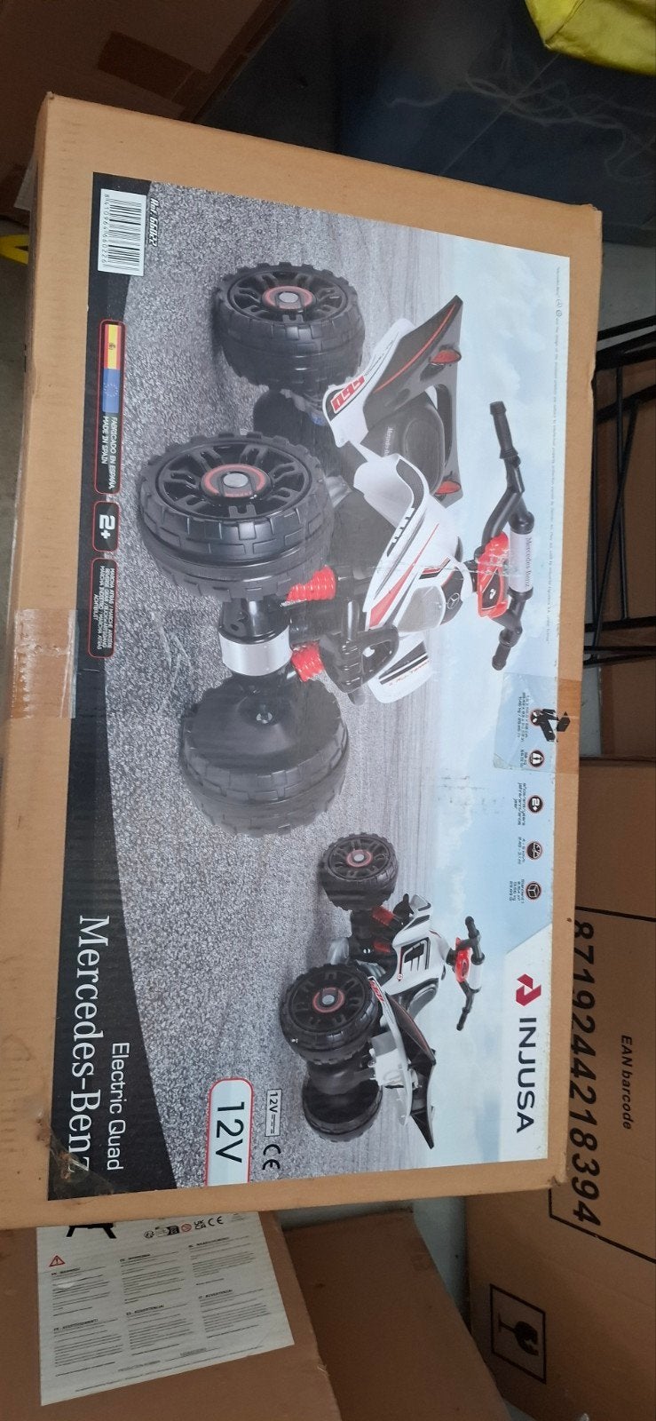Nieuw injusa Mercedes Benz The Beast Accuvoertuig Quad 12V, Ophalen, Injusa, Injusa, Injusa