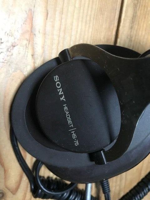 Vintage hoofdtelefoon Sony koptelefoon headset HS- 75, Audio, Tv en Foto, Koptelefoons, Ophalen of Verzenden, Zo goed als nieuw