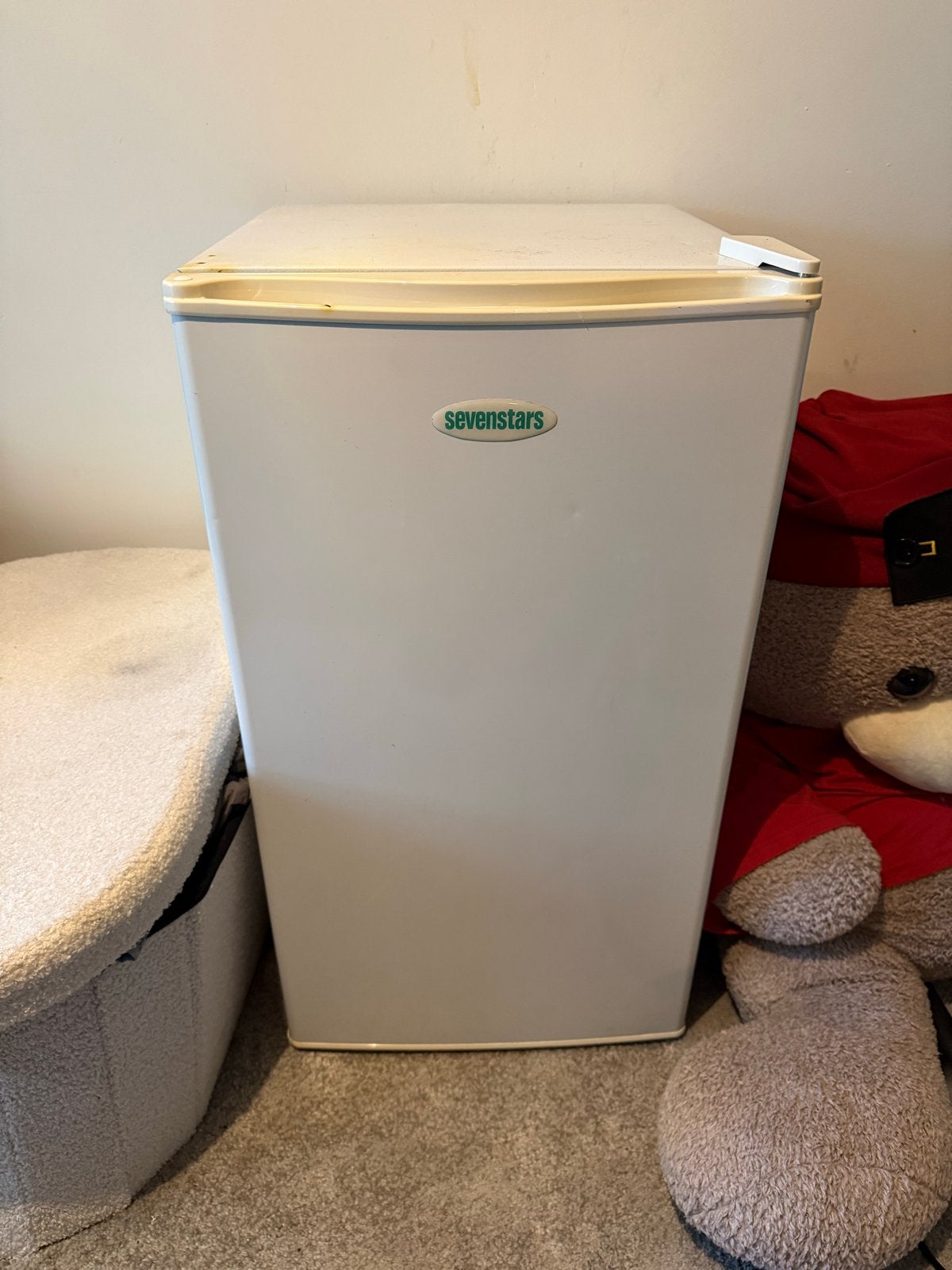 Sevenstars Koelkast met vriesvak - Compact en Handig, Witgoed en Apparatuur, Koelkasten en IJskasten, Ophalen, Gebruikt, Minder dan 85 cm