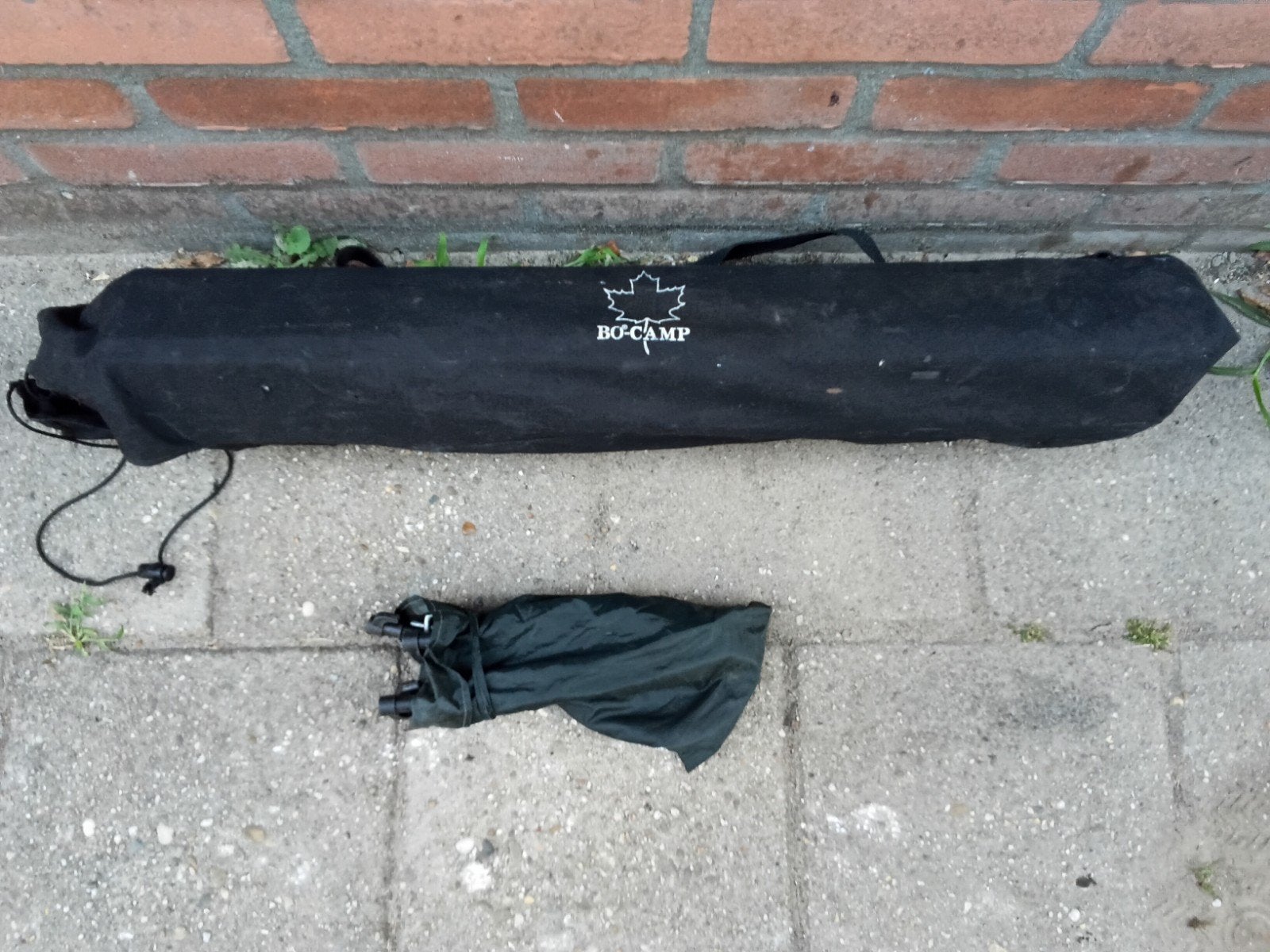 Sterke in hoogte verstelbare oprolbare campingtafel, Ophalen of Verzenden, Gebruikt