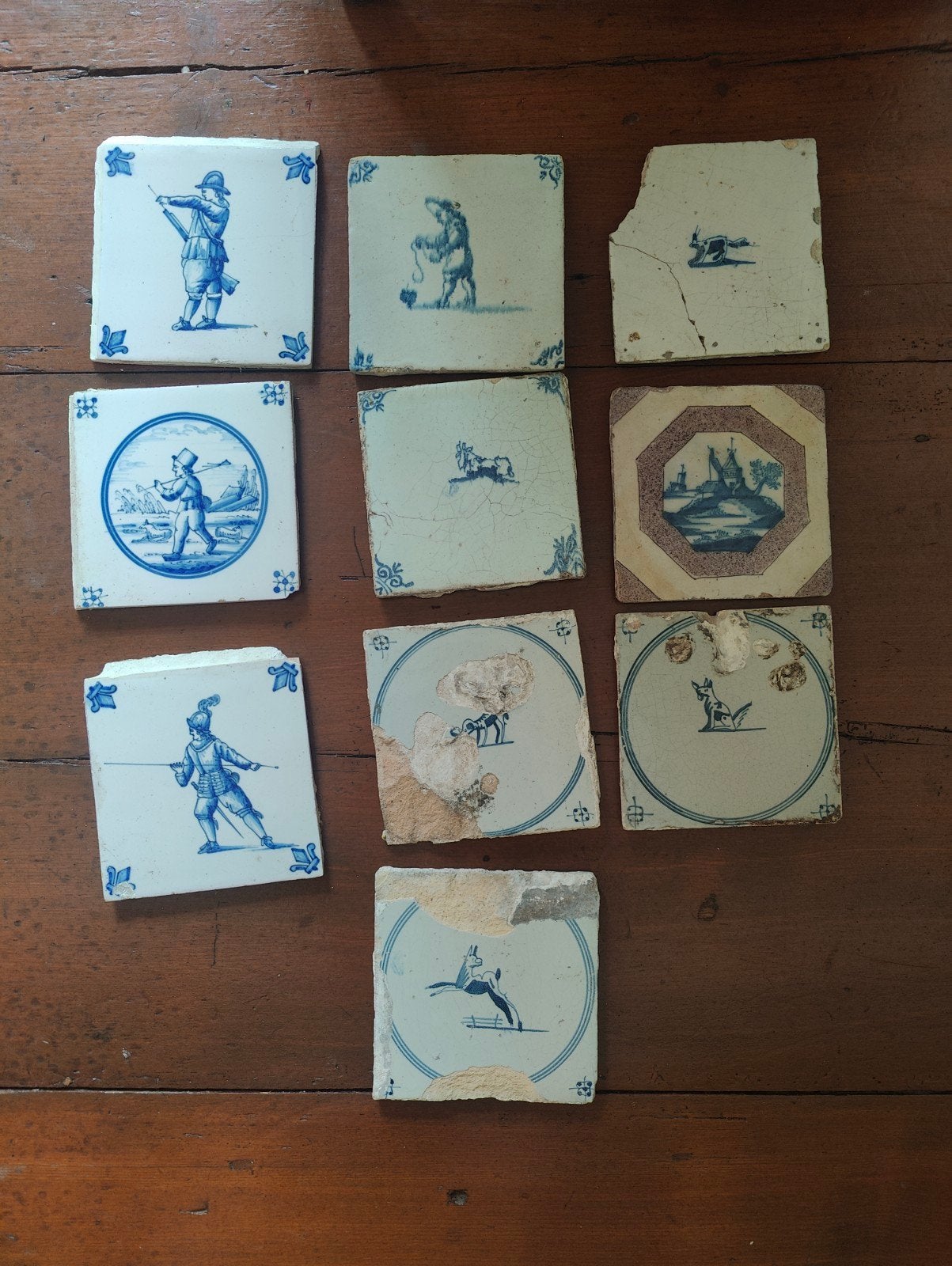 Oude Hollandse Tegels - Diverse Motieven, Ophalen of Verzenden