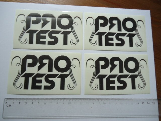 sticker PROTEST NIEUW 4 x logo surf skate board ski, Verzenden, Zo goed als nieuw