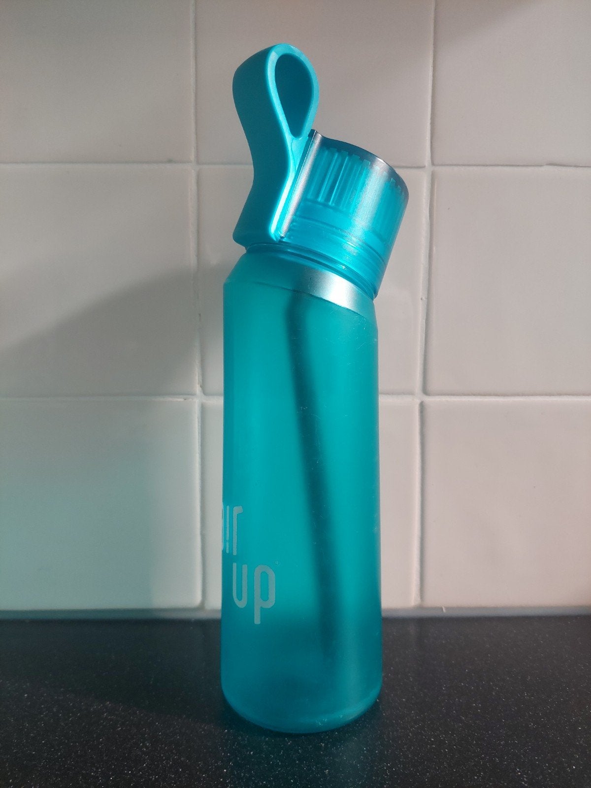 Air Up drinkfles - Turquoise, Sport en Fitness, Ophalen of Verzenden, Gebruikt