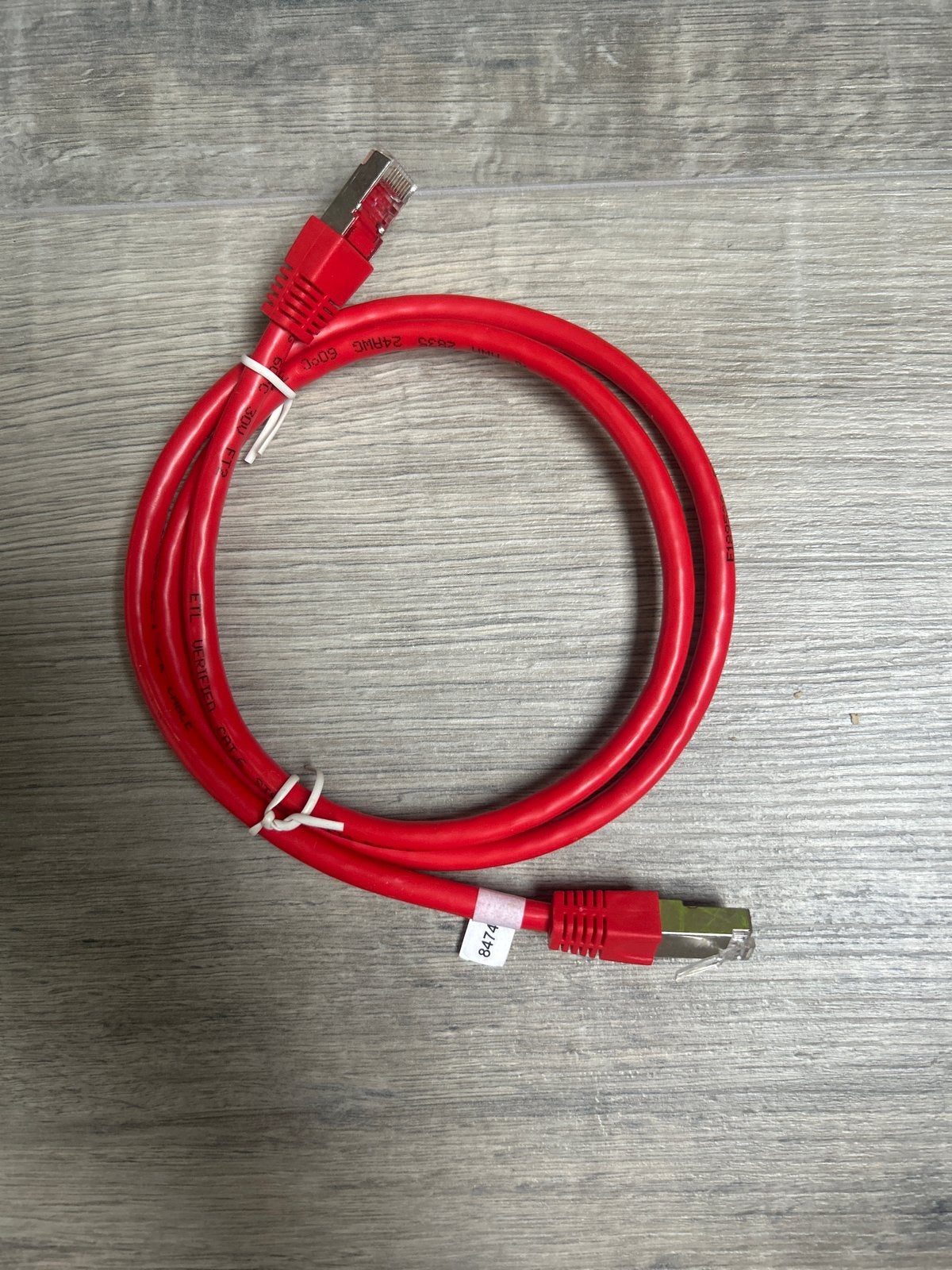 Rode Cat.6 Internet Kabel - Hoge Snelheid Ethernet, Verzenden, Zo goed als nieuw